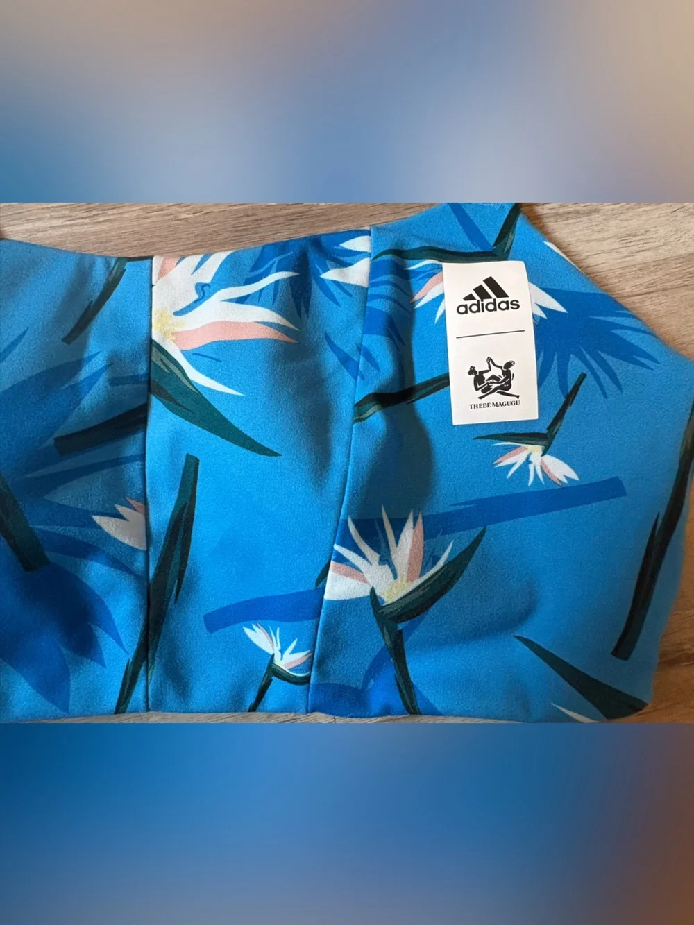 Adidas x Thebe Magugu Studio Light-Support Bra - Pulse Blue - Size XL